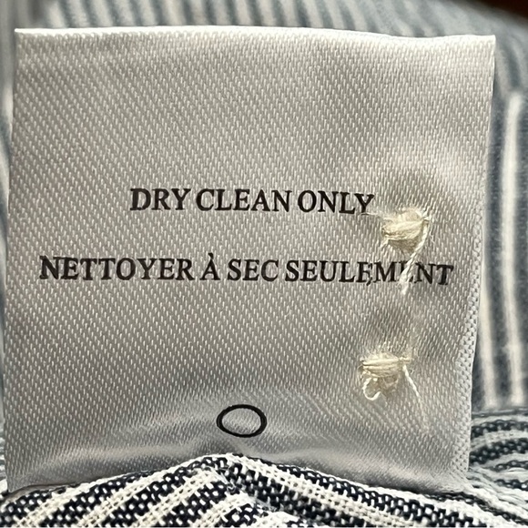 Hydenyoo Linen Blend Button Up Shirt Mens Size Medium Gray Striped - Picture 6 of 11